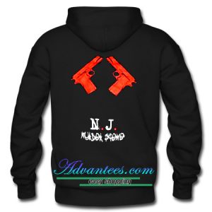 NJ Murder Scene Hoodie back