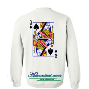 Queen card sweatshirt back