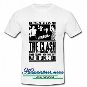 The Clash 1981 Poster t shirt