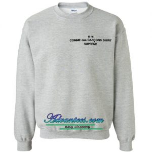 comme des garcon sweatshirt