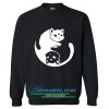 yin yang cat sweatshirt