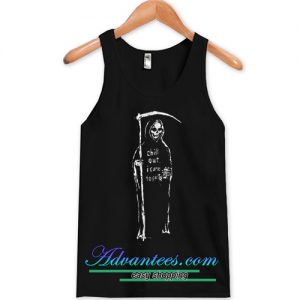Chill Out I Care To Party Grim Reaper Tanktop