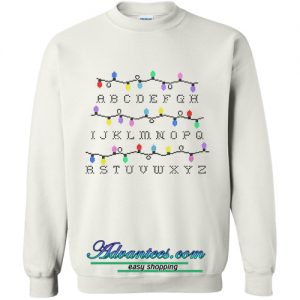 Stranger Christmas Lights alphabet Sweatshirt