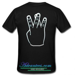 Westside crossed fingers shirt back