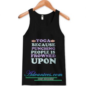Yoga Because Punching tanktop