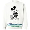 mickey mouse black and white sweatshirt