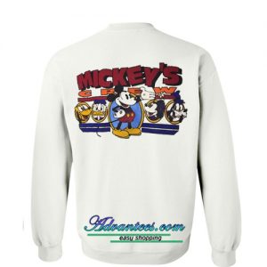 mickey's crew sweatshirt back