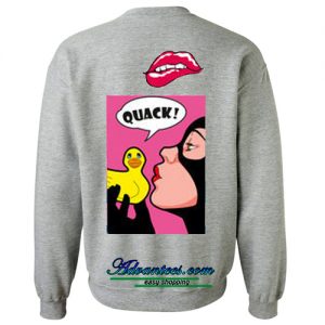 quack sweatshirt back