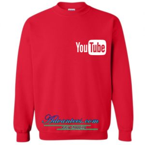 youtube logo sweatshirt