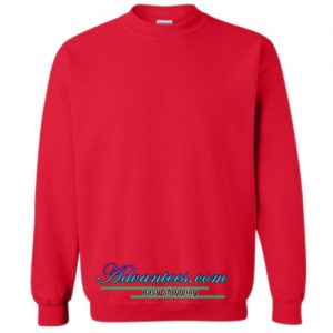 red sweatshirt