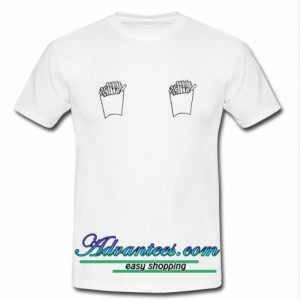 French Fries boobs t shirt