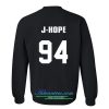 J hope 94 sweatshirt back