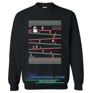 Santa Arcade Ugly Christmas Sweatshirt