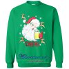 Santa Claus cheers Beer Sweatshirt