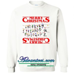 Stranger Things merry Christmas sweatshirt