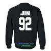 jin 92 sweatshirt back