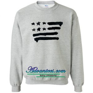 Black American Flag Sweatshirt