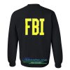 FBI sweatshirt back