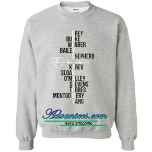 Grey's Anatomy Grey Burke webber sweatshirt