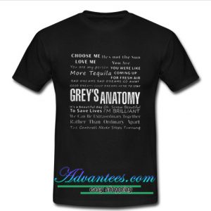 Grey's Anatomy choose me love me shirt