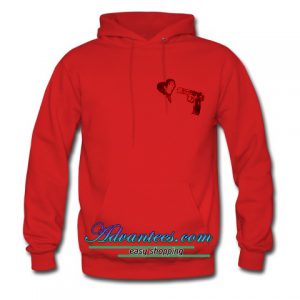 Gun Love Red Color Hoodie