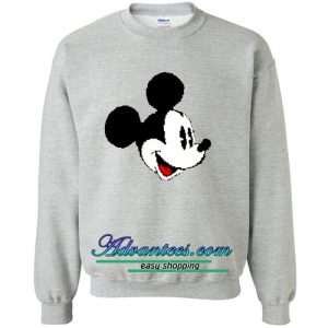 Mickey Mouse Head Sweatshirt