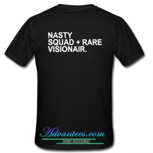 Nasty Squad t shirt back