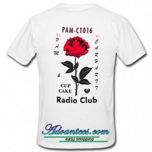 Pam and cup cake Radio Club T shirt back