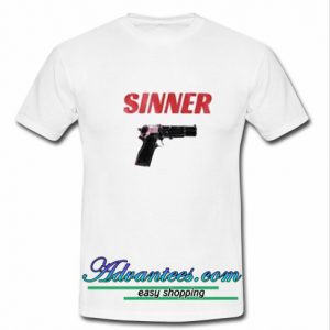 Sinner Gun t shirt