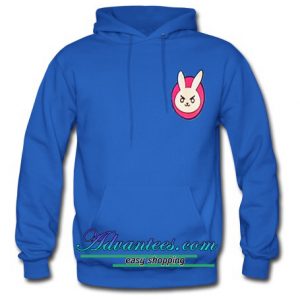 angry rabbit face hoodie