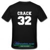 crack 32 tshirt back
