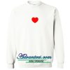 love heart sweatshirt