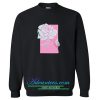 pink box rose sweatshirt