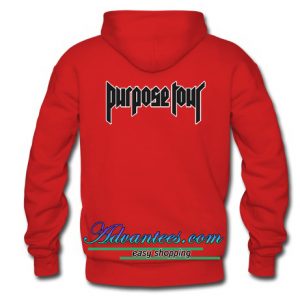 purpose tour hoodie back