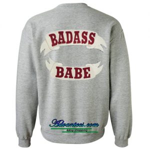 badas babe swetashirt back