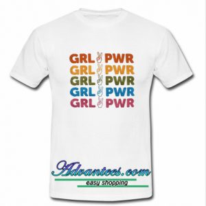 Girl Power Rainbow T shirt