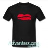 Lips print t shirt