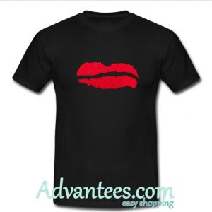 Lips print t shirt