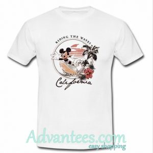 Riding The Waves California Mickey Mouse T-Shirt