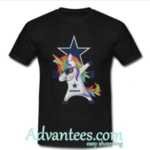 Unicorn dabbing cowboys shirt