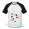 cute panda baseball t shirt