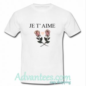 je t aime t shirt