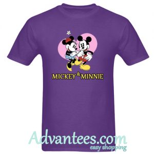 mickey and minnie fall in love t shirt