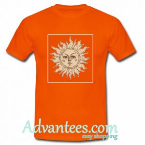 sun face t shirt