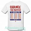 Chance The Rapper t shirt back