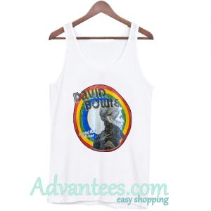 David Bowie Sound and Vision Burnout Rainbow tanktop