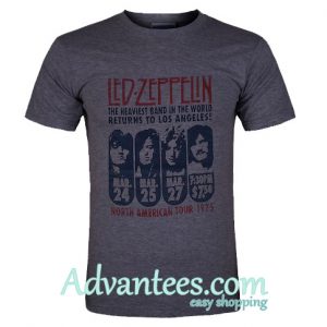 Led Zeppelin Zeppelin LA 1975 t shirt