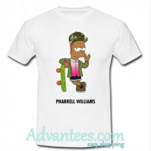 Pharrell Williams & Bart Simpson t shirt