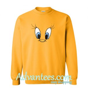 Tweety Bird Face Sweatshirt