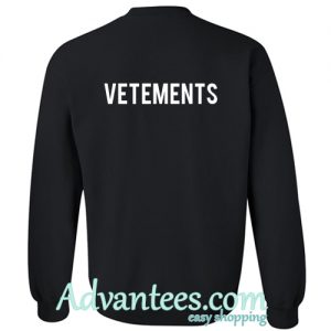 Vetements sweatshirt back